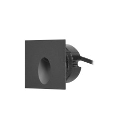 Lámpara Empotrable de pared IP65 ICON SQUARE BLACK LED 2.2W 3000K Negro Forlight PX-0357-NEG