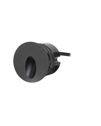 Lámpara Empotrable de pared IP65 ICON ROUND BLACK LED 2.2W 3000K Negro Forlight PX-0358-NEG