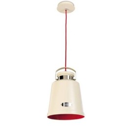 Lámpara Colgante VINTAGE Blanco Antiguo/Rojo