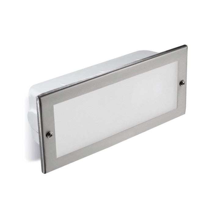 Lámpara Empotrable de pared IP44 Tamesis E27 15W acero inoxidable Forlight PX-0465-INO