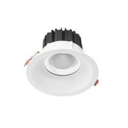 Downlight IP44 Dorit Ø166mm LED 17.3W 3000K Blanco 1722lm Forlight TC-0350-BLA