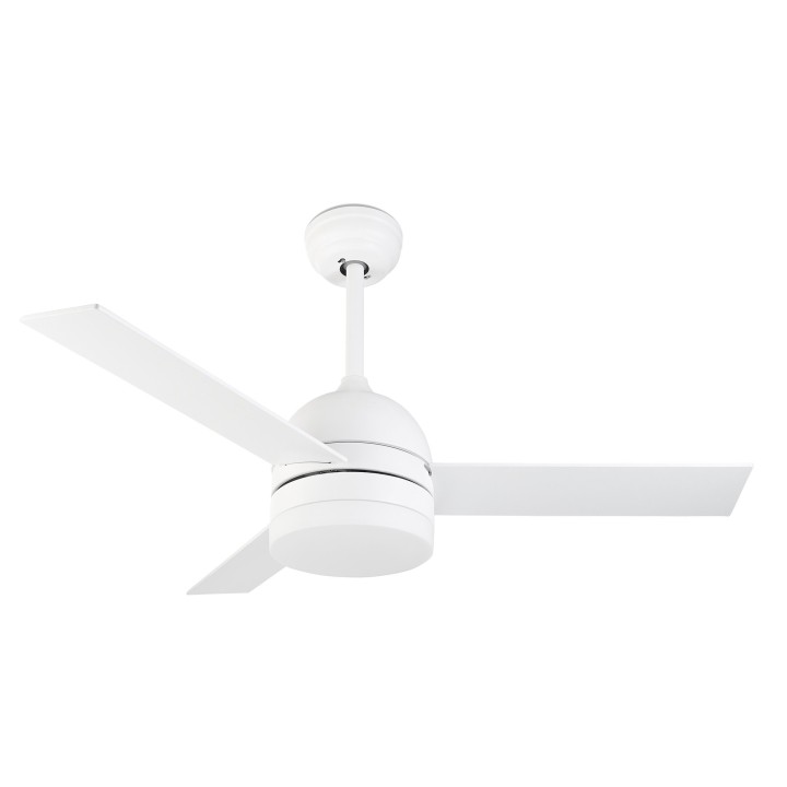 Ventilador de Techo Inca LED 18W 3000K Blanco Madera 1042lm Forlight VE-0001-BLA