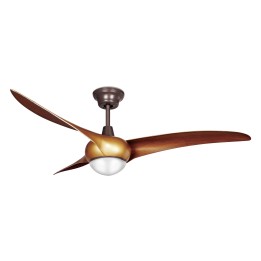 Ventilador de Techo Helix LED 6W 3000K imitación madera Madera 274lm Forlight VE-0002-MAD