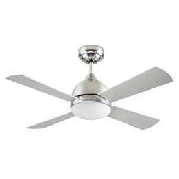 Ventilador de Techo Borneo E27 1515W Niquel Santinado Blanco Forlight VE-0006-SAT