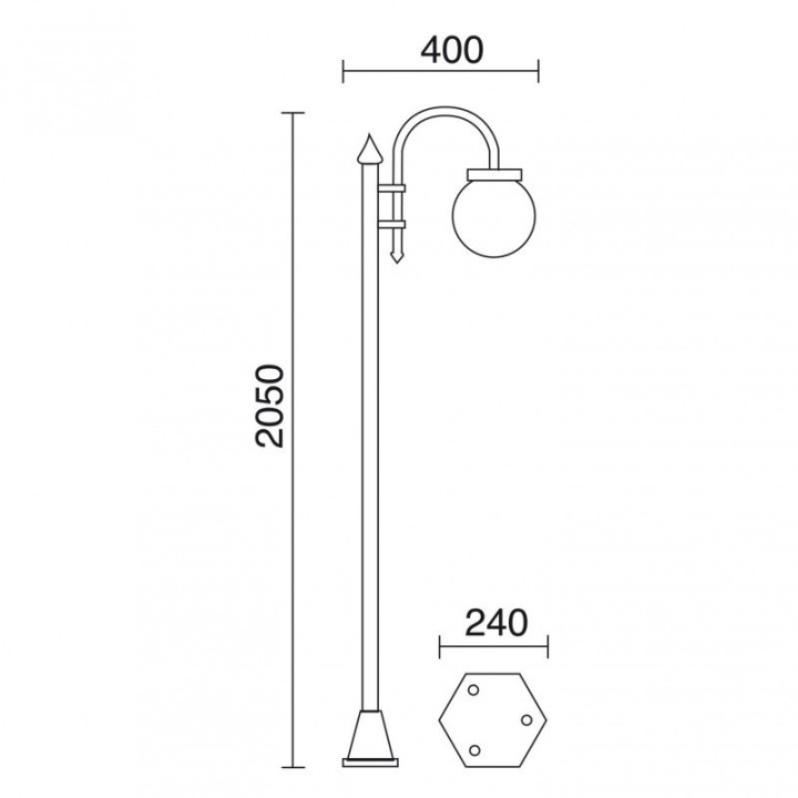 Columna clásica BOOM IP43 E27 42W 1915mm Blanco DOPO 036D-G05X1A-01