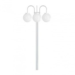 Columna clásica 3 brazos BOOM IP43 E27 3x42W 1915mm Blanco DOPO 036F-G05X1A-01