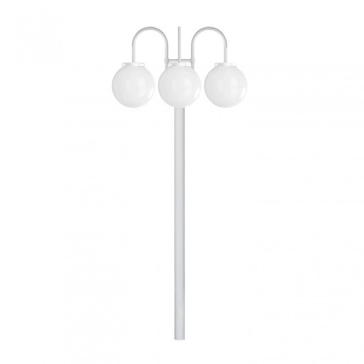 Columna clásica 3 brazos BOOM IP43 E27 3x42W 1915mm Blanco DOPO 036F-G05X1A-01