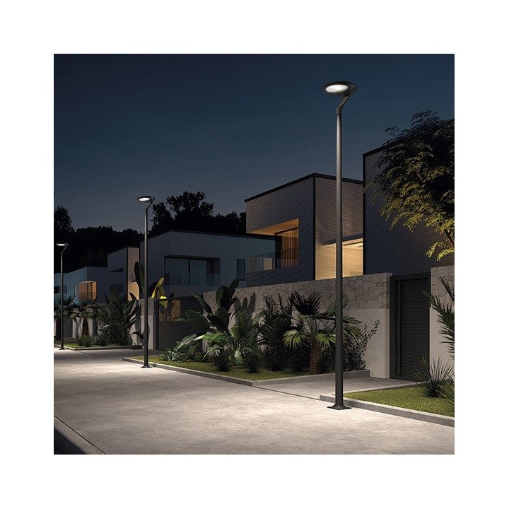 Luminaria para poste VENT IP66 LED SMD 35.50W 6000lm CRI80 4000K 95º 410mm Antracita CRISTHER 1001A-L3340A90-04
