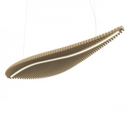 Suspensión FISH LED SMD 2835 26W 3172lm CRI90 4000K Madera haya EXO 1013A-L4026B-50