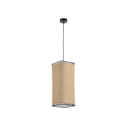 Suspensión AKIRO Small E27 15W Negro Lino-saco EXO 1014A-G05X1A-02-SC