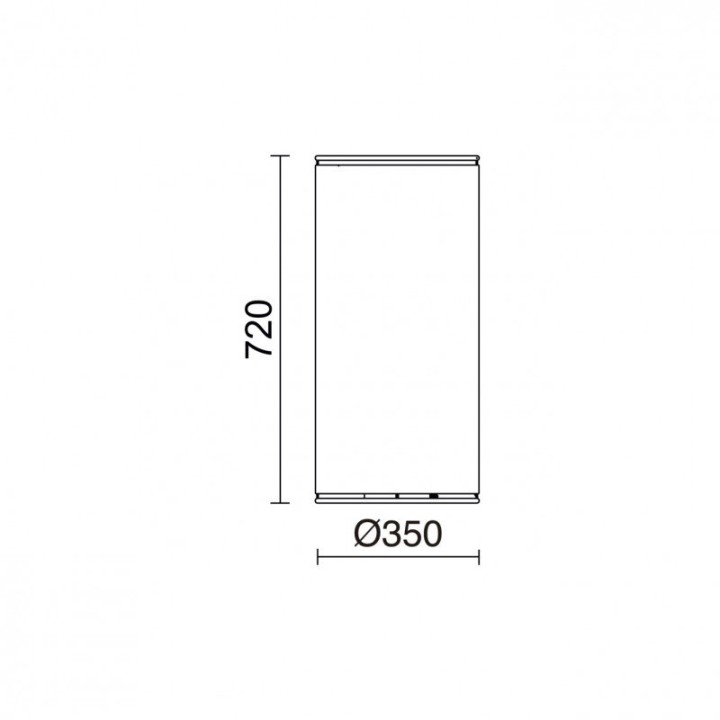 Sobremesa AKIRO Small LED T8 2x9W 1050lm CRI80 3000K Negro Lino-saco EXO 1014C-L3109B-02-SC