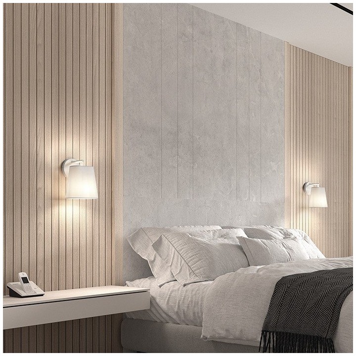 Aplique NEMO E27 40W Blanco Marron Dreams EXO 1017A-G05X1A-01-D3