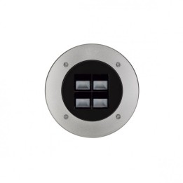 Empotrable suelo MALVA Asymmetric IP67 LED COB 12W 1750lm CRI80 4000K 25º Inox CRISTHER 1023C-L3316B30-30