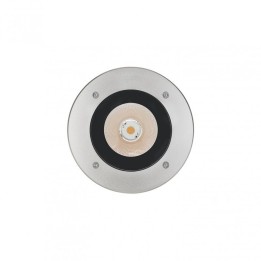 Empotrable suelo MALVA IP67 LED COB 25W 4850lm CRI80 3000K 14º Inox CRISTHER 1023D-L3125B10-30