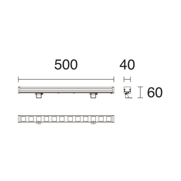 Proyector superficie tilt RIGA IP66 DMX512 LED SMD RGBW 18W 1200lm 4000K 40º Gris DOPO 1025C-L1418F4X-03