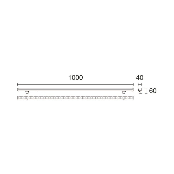 Proyector superficie tilt RIGA IP66 DMX512 LED SMD RGBW 36W 2400lm 4000K 15º/45º Gris DOPO 1025D-L1436FKX-03