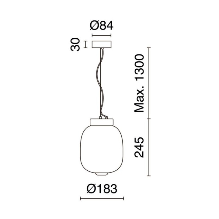 Suspensión KRISTA D183 Corte de fase C LED SMD AC 10W 830lm CRI90 2700K Negro Verde EXO 1028A-L38RCB-02-05