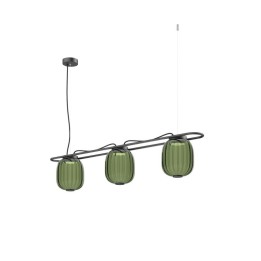 Suspensión KRISTA D183 Corte de fase C LED SMD AC 3x10W 830lm CRI90 2700K Negro Verde EXO 1028C-L38RCB-02-05