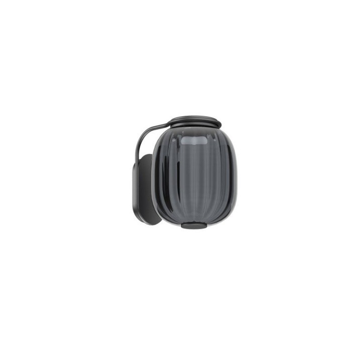 Aplique KRISTA D183 Corte de fase C LED SMD AC 10W 830lm CRI90 2700K Fumé gris Negro EXO 1028G-L38RCB-02-FG