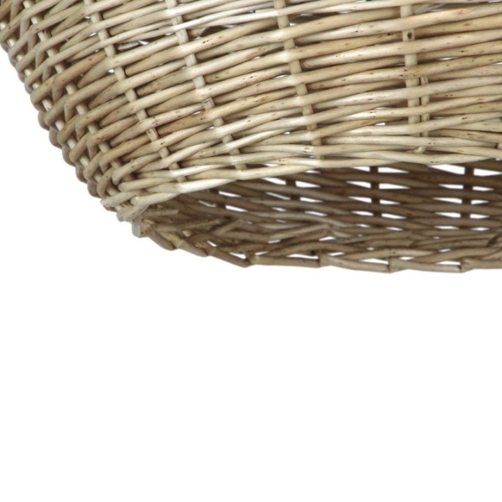 Suspensión NATURAL Small E27 15W Negro Mimbre claro EXO 1029A-G05X1A-02-M1