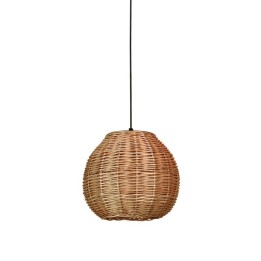 Suspensión NATURAL Small E27 15W Negro Mimbre oscuro EXO 1029A-G05X1A-02-M2
