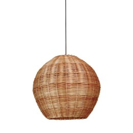 Suspensión NATURAL Medium E27 15W Negro Mimbre oscuro EXO 1029B-G05X1A-02-M2