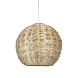 Suspensión NATURAL Large E27 15W Negro Mimbre claro EXO 1029C-G05X1A-02-M1