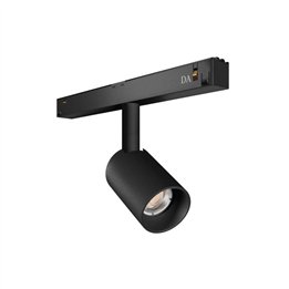Proyector carril 48V tilt CRETE1 Dali LED COB 6.60W 668lm CRI90 3000K 20º Negro INDELUZ 1032A-L3907V2D-02