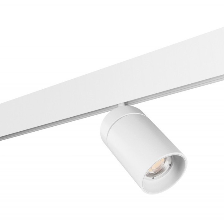 Proyector carril 48V tilt CRETE1 Dali LED COB 18.10W 1885lm CRI90 3000K 20º Blanco INDELUZ 1032C-L3918V2D-01