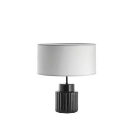 Sobremesa CERAMIC E27 15W Negro Algodón gris EXO 1033B-G05X1A-02-CK