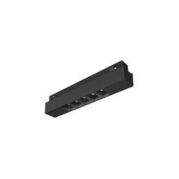 Proyector carril 48V CRETE2 LED SMD 7.50W 810lm CRI90 3000K 36º Negro INDELUZ 1038A-L3908V30-02