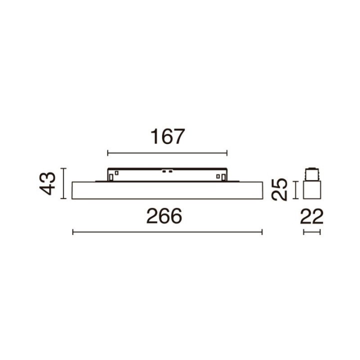 Proyector carril 48V CRETE2 LED SMD 15W 1620lm CRI90 3000K 36º Blanco INDELUZ 1038B-L3915V30-01