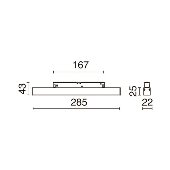 Proyector carril 48V CRETE2 LED SMD 6.30W 696lm CRI90 3000K 115º Negro INDELUZ 1038C-L3906VB0-02