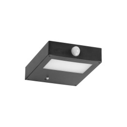 Aplique solar TONA IP44 LED SMD 6W 600lm CRI80 3000K Crepuscular,Movimiento Negro DOPO 1042A-L4106K-02