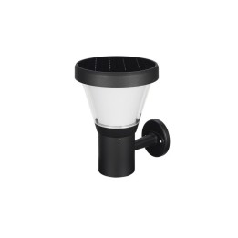 Aplique solar ERGO IP65 LED SMD 4.50W 435lm/445lm CRI80 3000K/4000K 90º Crepuscular Negro DOPO 1044A-L4105K-02