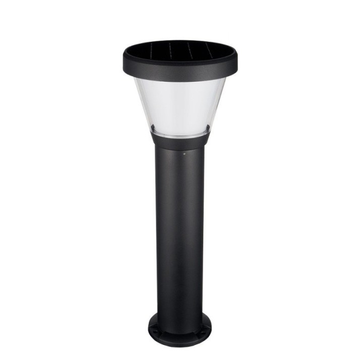 Baliza solar ERGO IP65 LED SMD 4.50W 435lm/445lm CRI80 3000K/4000K 90º Crepuscular 680mm Negro DOPO 1044C-L4105K-02
