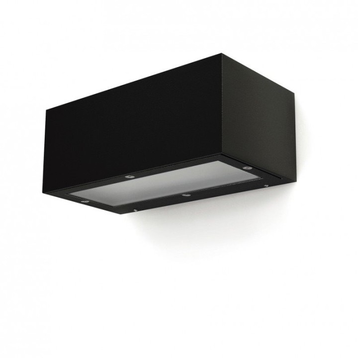 Aplique ISORA IP65 LED SMD 8.30W 1595lm CRI80 4000K Negro DOPO 157C-L0209B-02