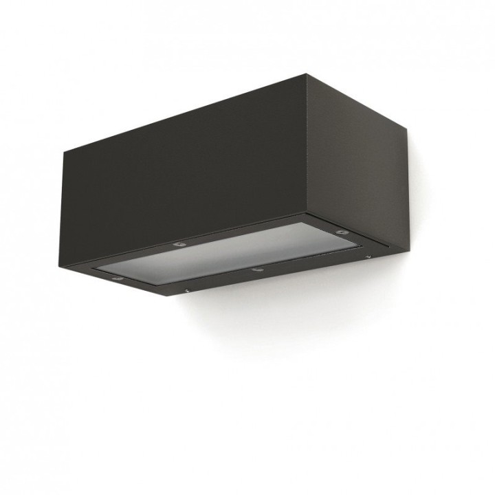 Aplique ISORA IP65 LED SMD 2x8.30W 1595lm CRI80 4000K up-down Antracita DOPO 157D-L02G9B-04