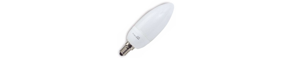 Bombillas de Bajo consumo E14 Vela